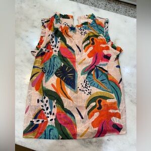 Multicolored Tropical Blouse